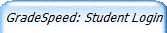GradeSpeed: Student Login